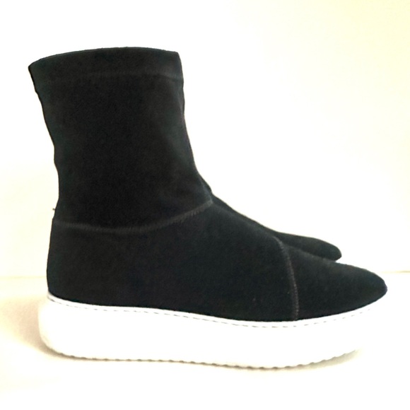 AQUATALIA LIDIA WATERPROOF SUEDE STRETCH SIDE-ZIP LIFESTYLE BOOTS SNEAKERS Sz10 - Picture 4 of 16